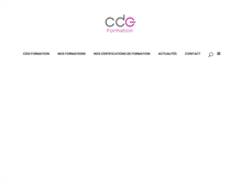 Tablet Screenshot of cdgformation.com